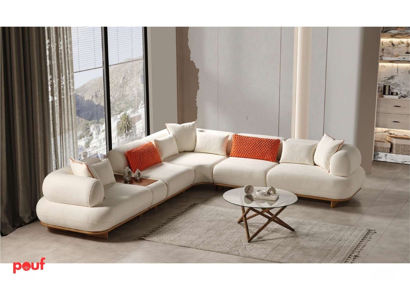 Pouf Asya Corner Set
